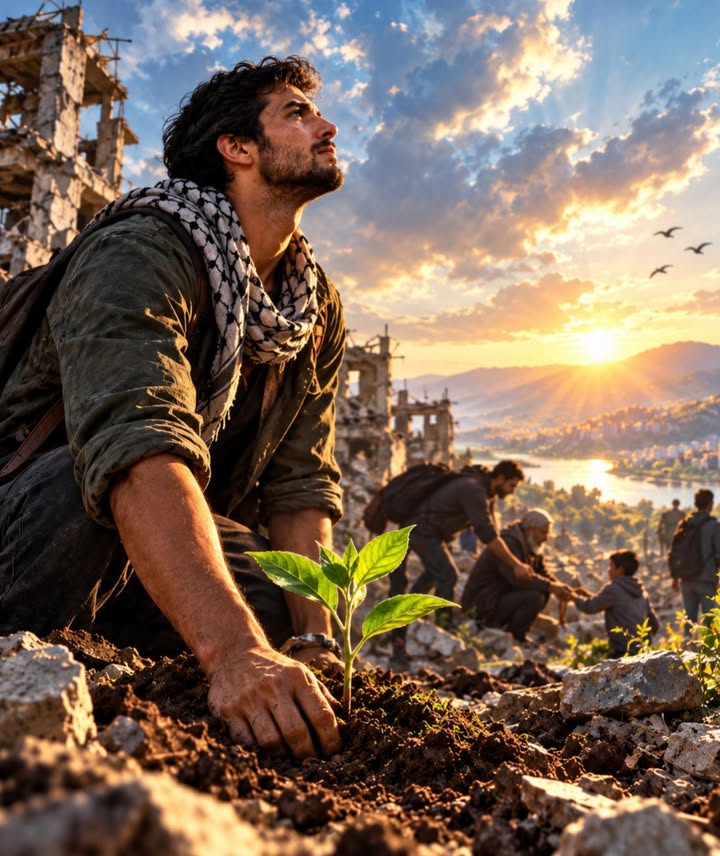 #poème
Lève-toi !
Chaque murmure
devient une semence,
Chaque geste d’amour
devient une résistance.
Et sous les ruines
d’un monde fatigué,
Une autre terre
commence à respirer.
Djamel Metref
At Yenni le 19 Octobre 2026