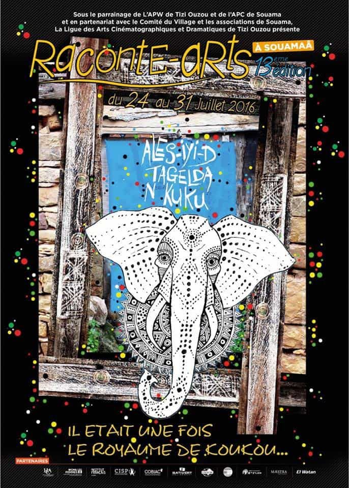Illustration accompagnant « L’éléphant du roi de Koukou » dans sa publication Facebook.